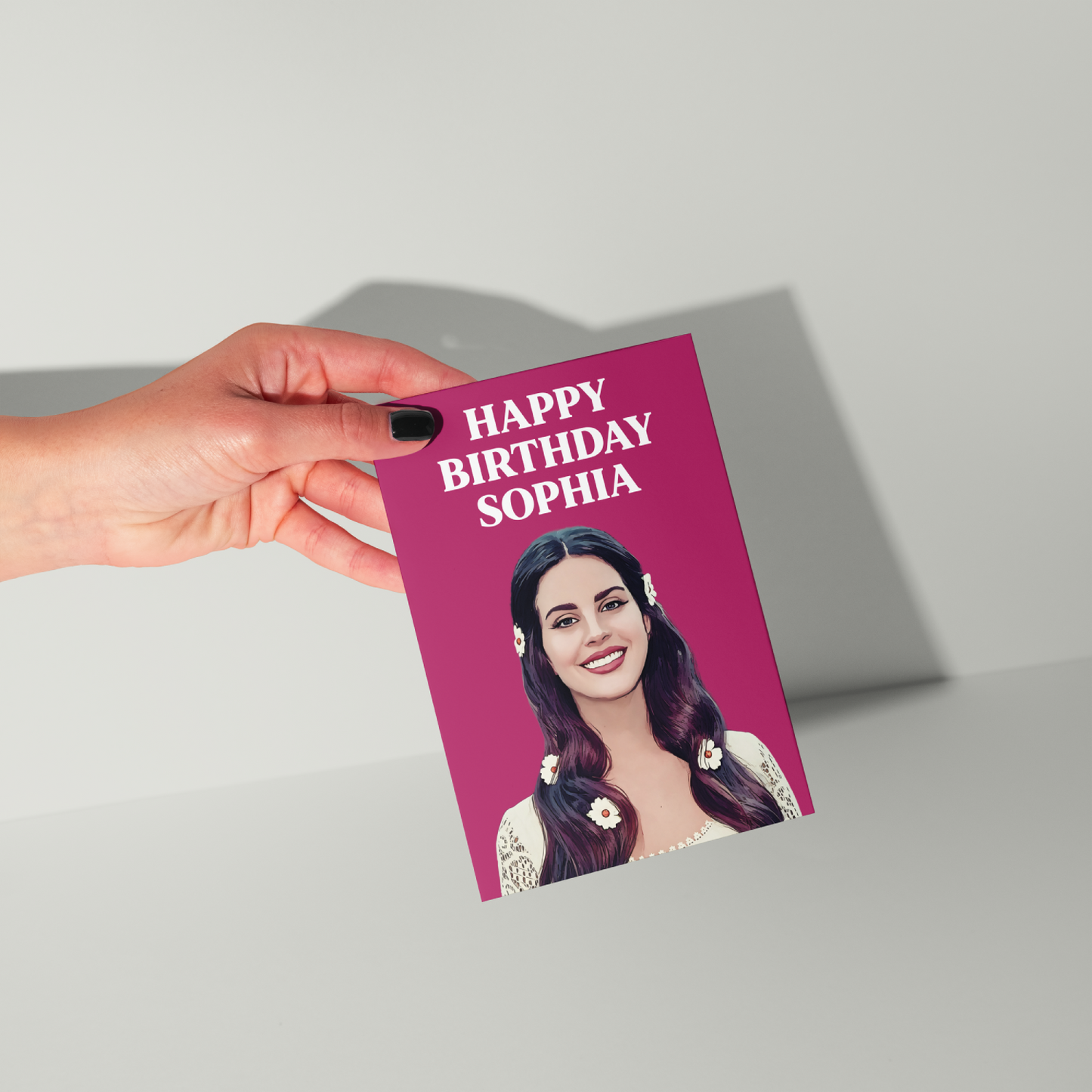 Lana Del Rey Personalised Birthday Card UK