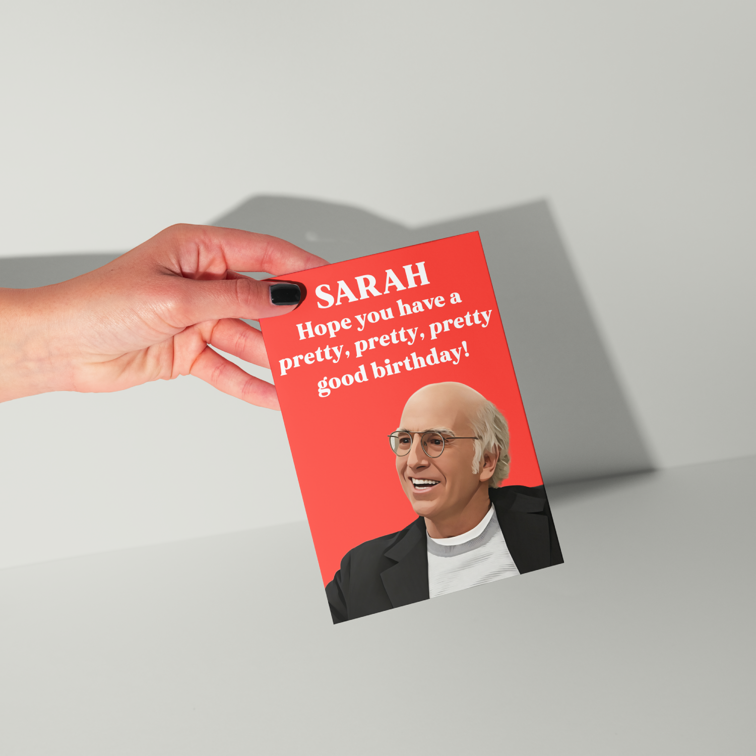 Larry David Personalised Birthday Card UK