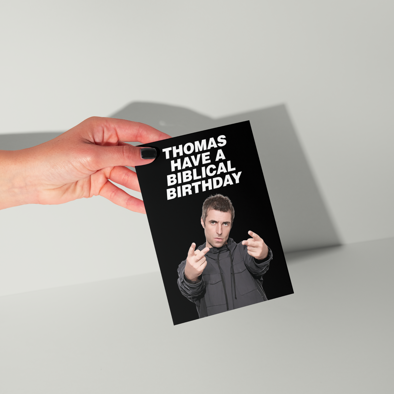 Liam Gallagher Personalised Birthday Card UK