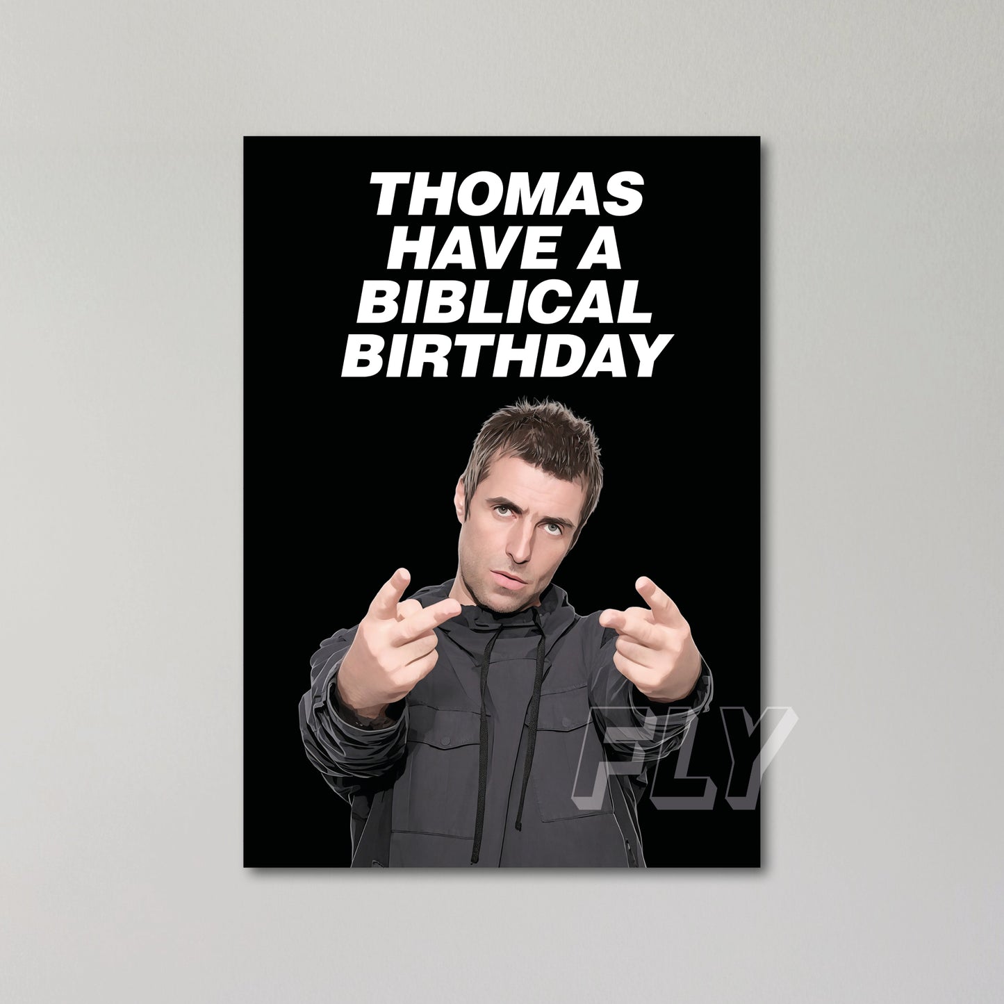 Liam Gallagher Personalised Birthday Card United Kingdom