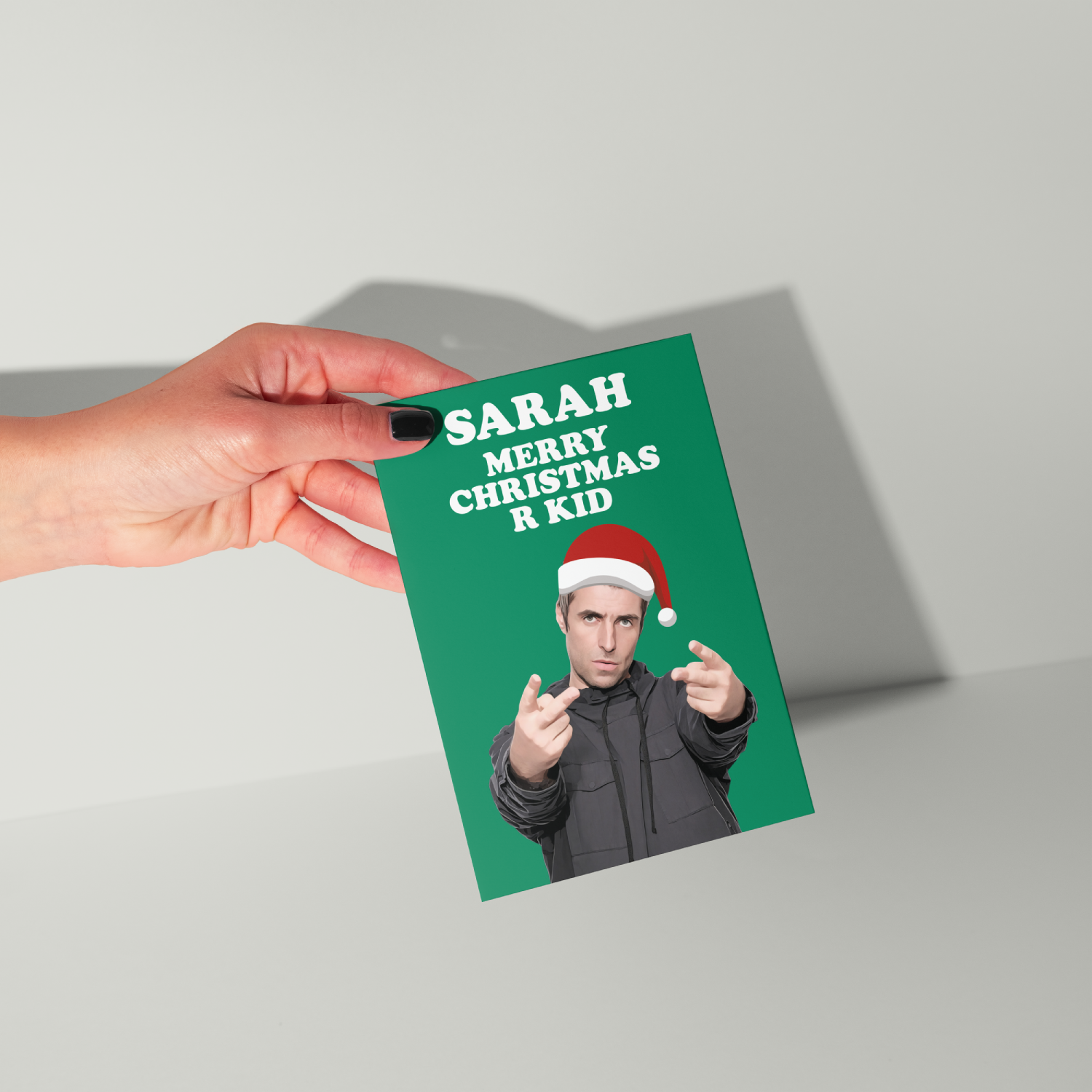 Liam Gallagher Personalised Christmas Card