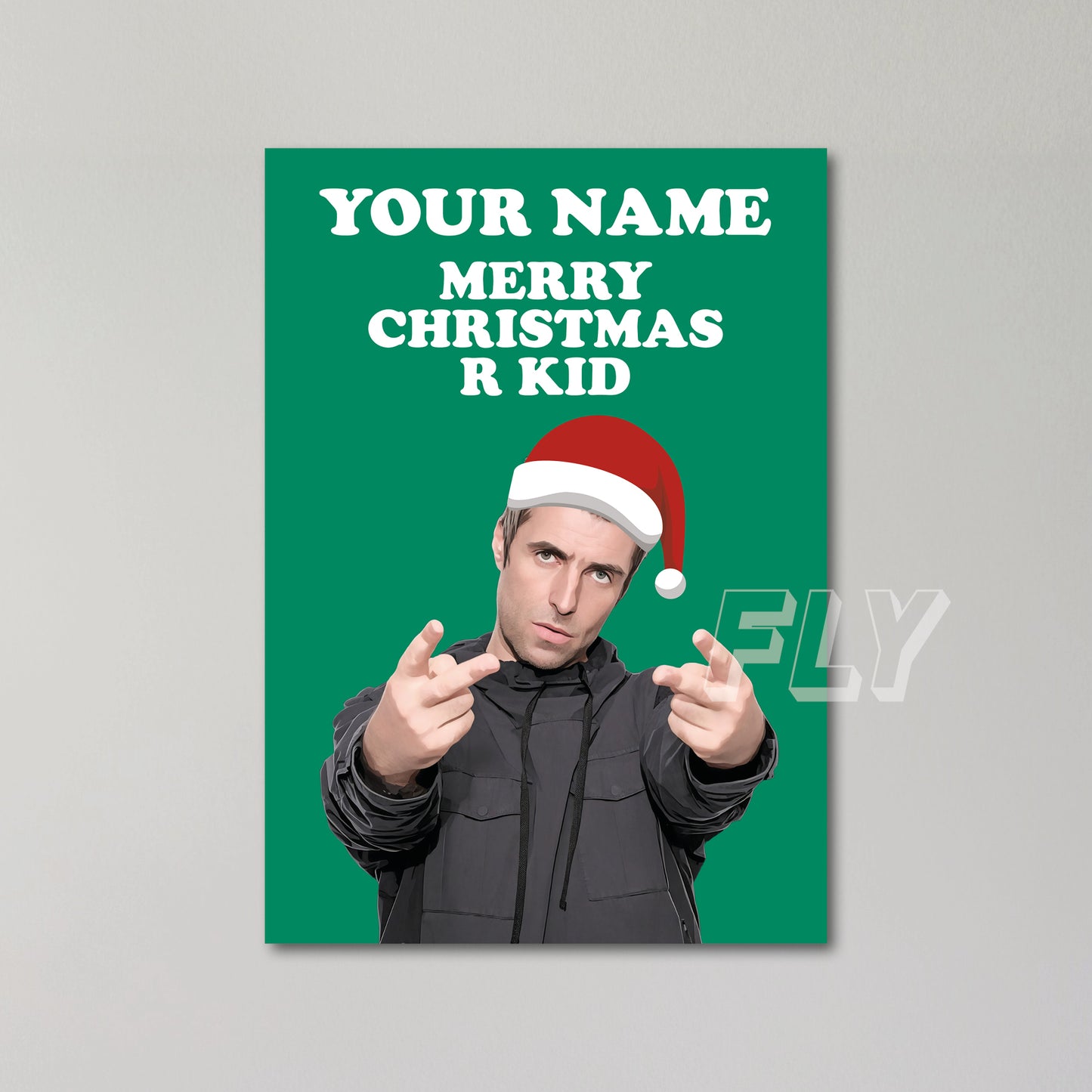 Liam Gallagher Personalised Christmas Card