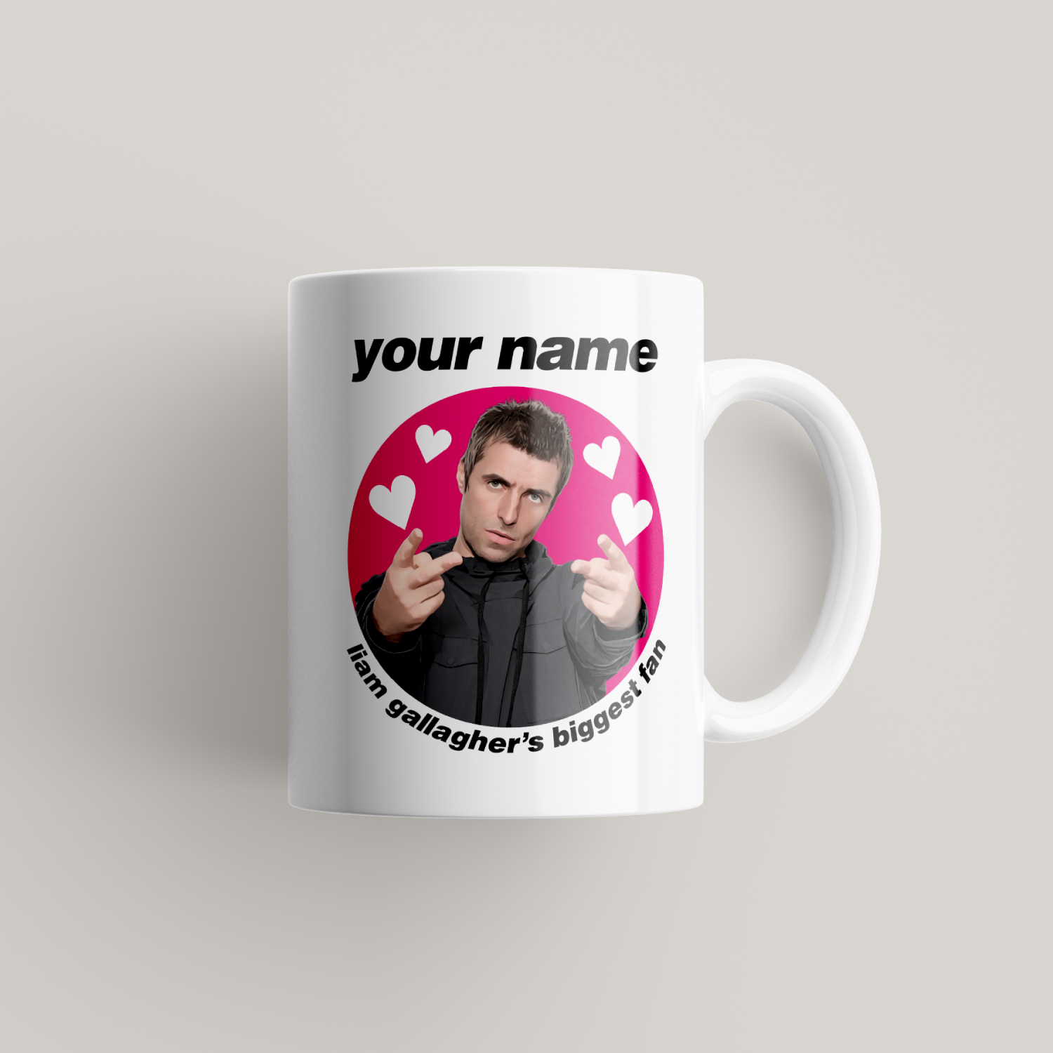 Liam Gallagher Personalised Mug UK
