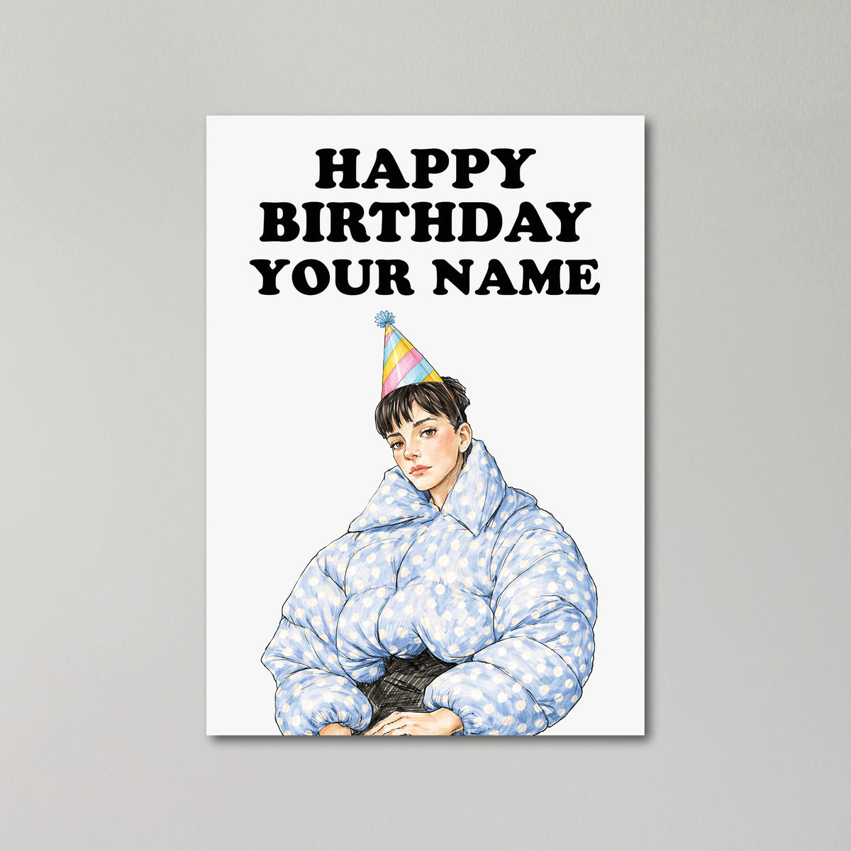 Lily Allen Personalised Birthday Card