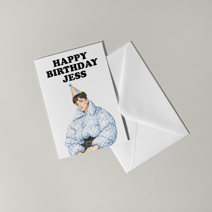 Lily Allen Personalised Birthday Card