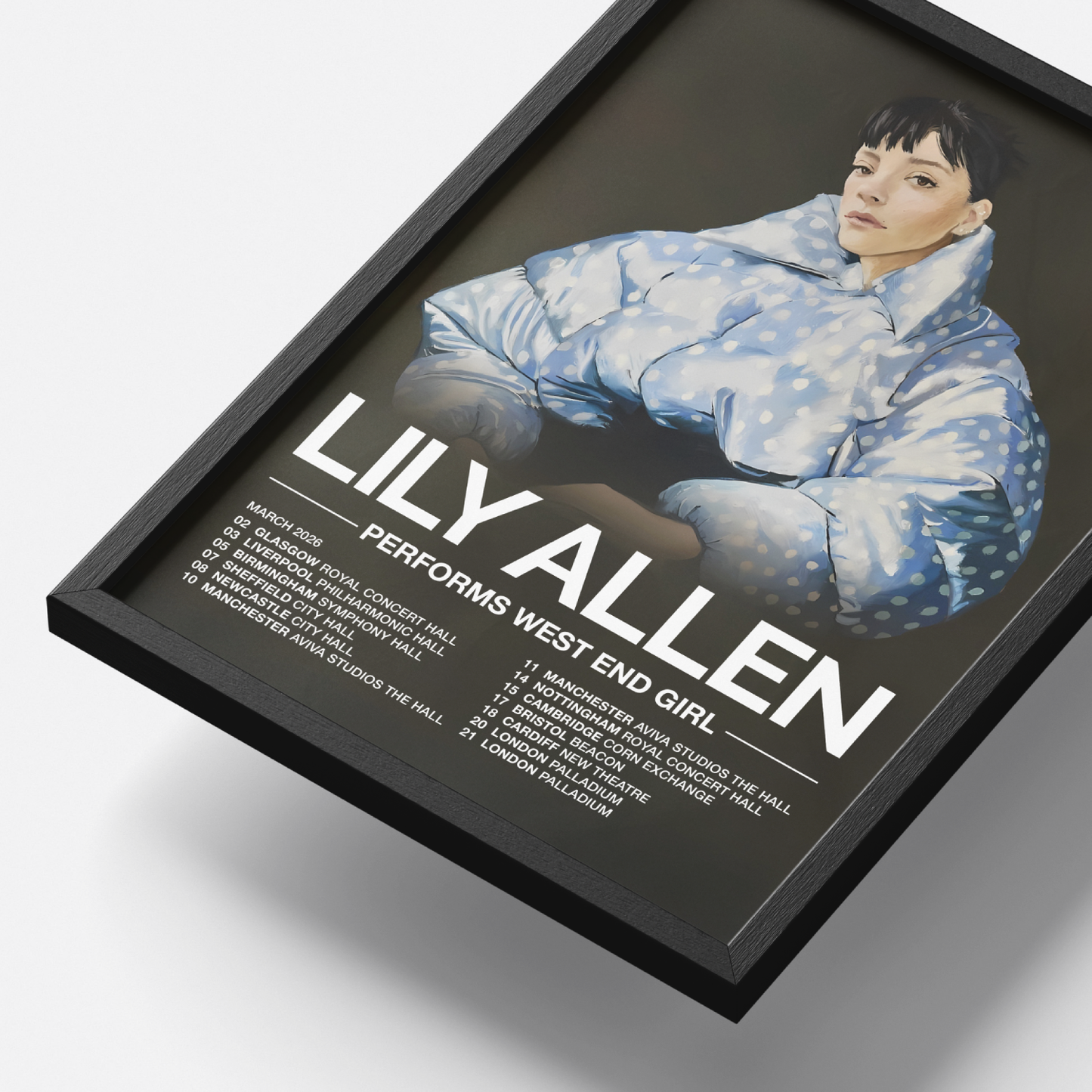 Lily Allen West End Girl Tour Poster March 2026