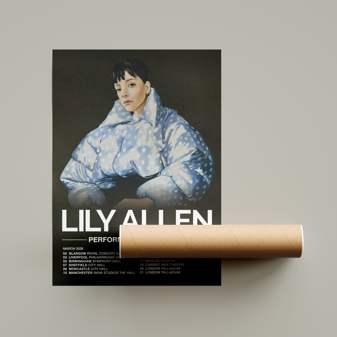 Lily Allen West End Girl Tour Poster March 2026