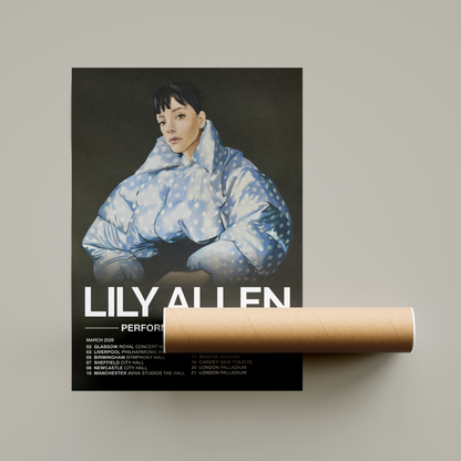 Lily Allen West End Girl Tour Poster March 2026