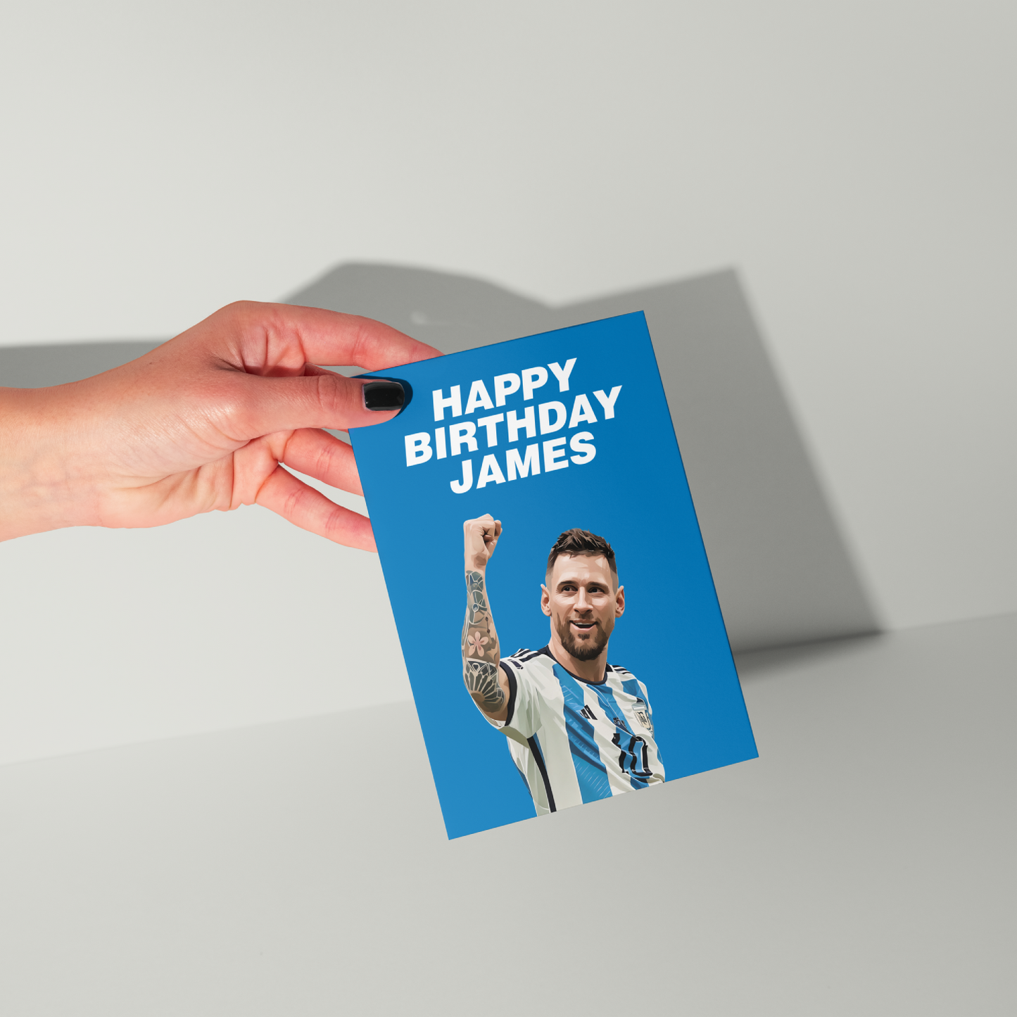 Lionel Messi Personalised Birthday Card United Kingdom