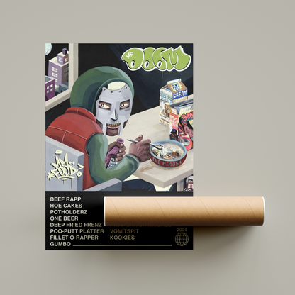 MF Doom Mm..Food Album Poster