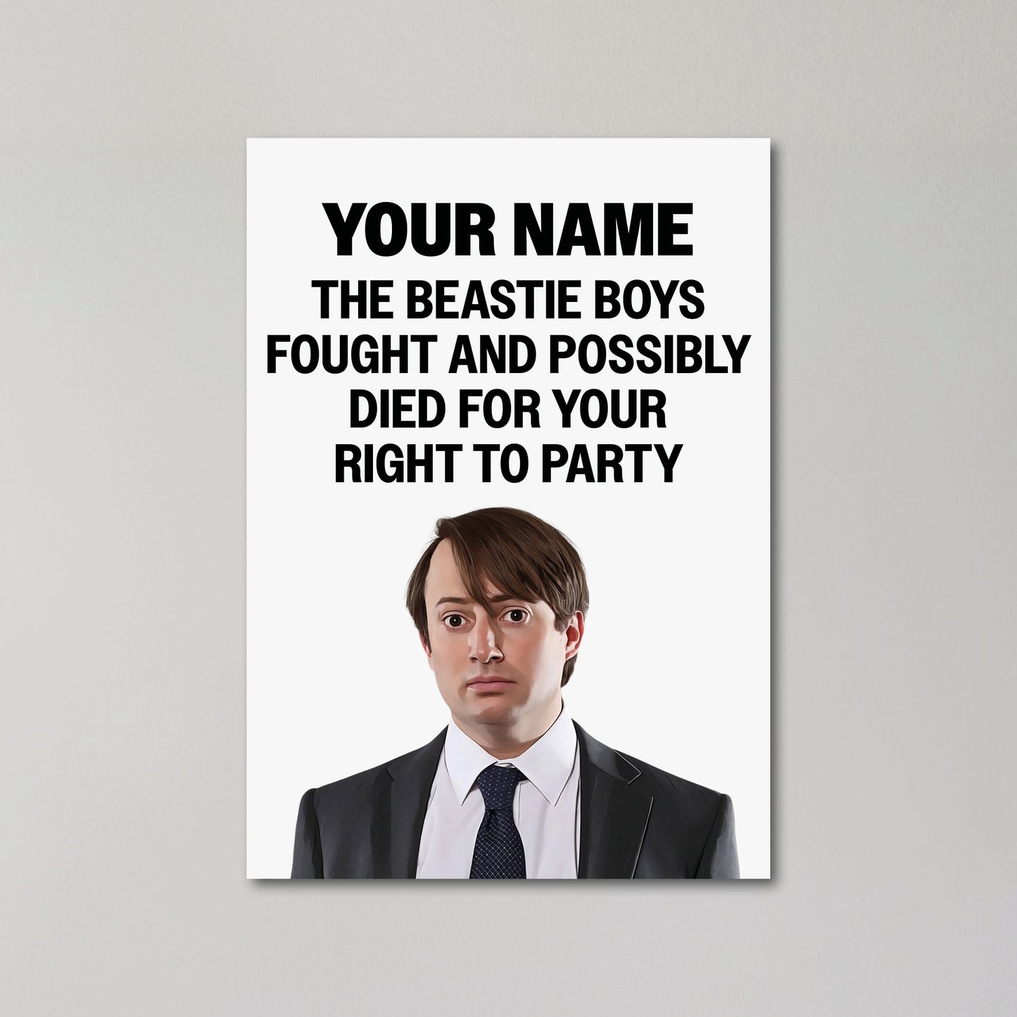 Mark Corrigan Personalised Greeting Card United Kingdom