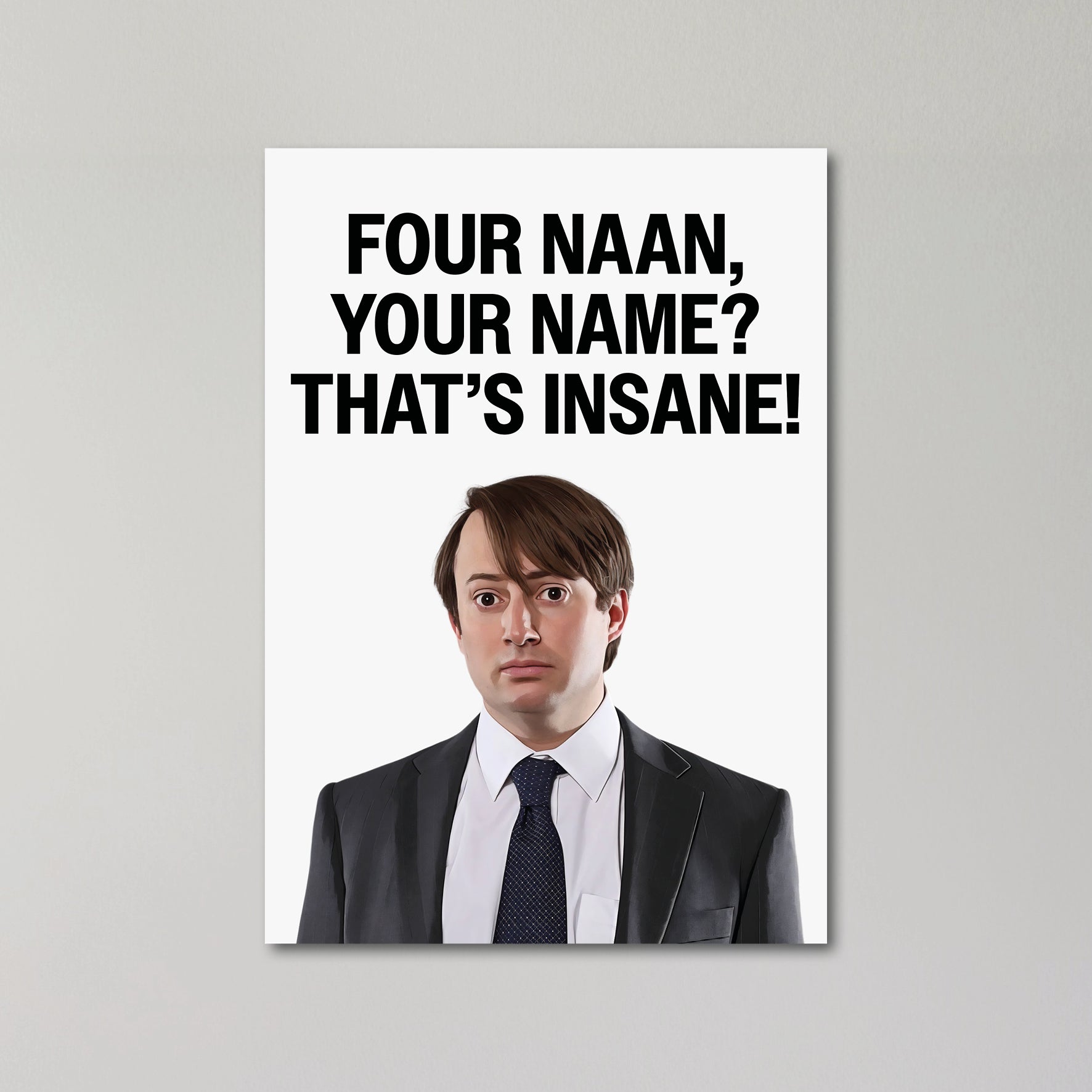 Mark Corrigan Personalised Greeting Card United Kingdom