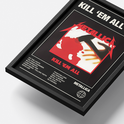 Metallica Kill Em All Album Poster