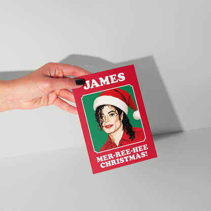 Michael Jackson Christmas Card