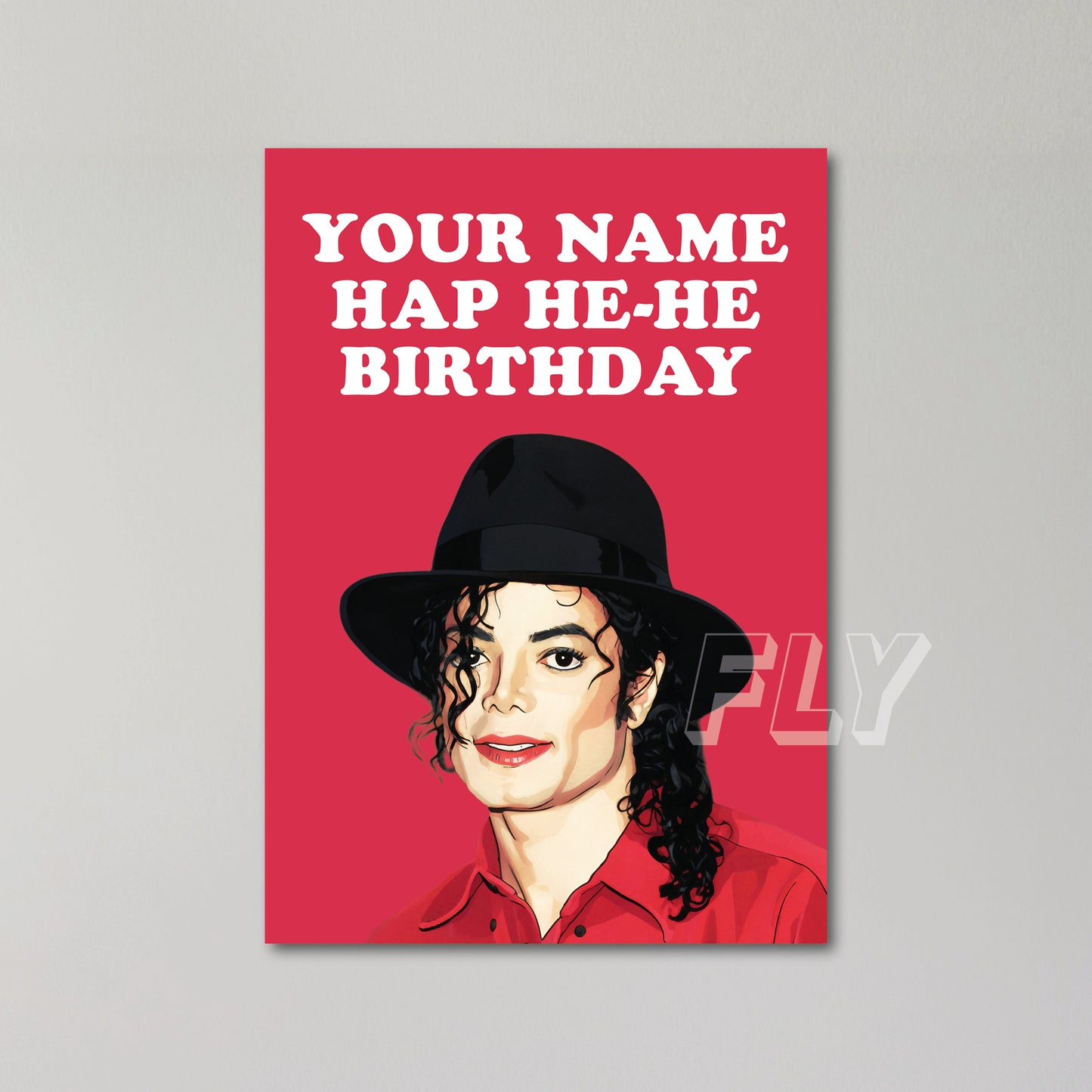 Michael Jackson Personalised Birthday Card