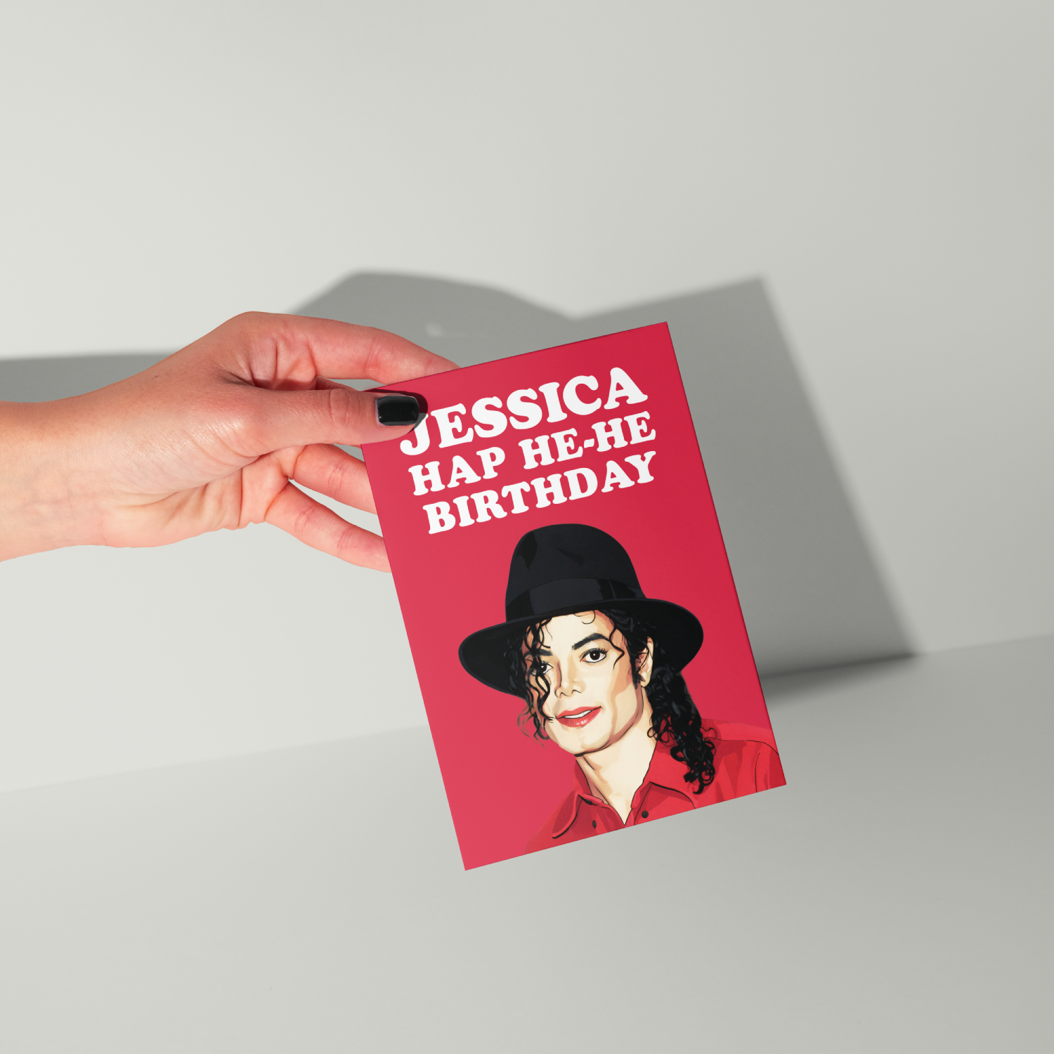 Michael Jackson Personalised Birthday Card