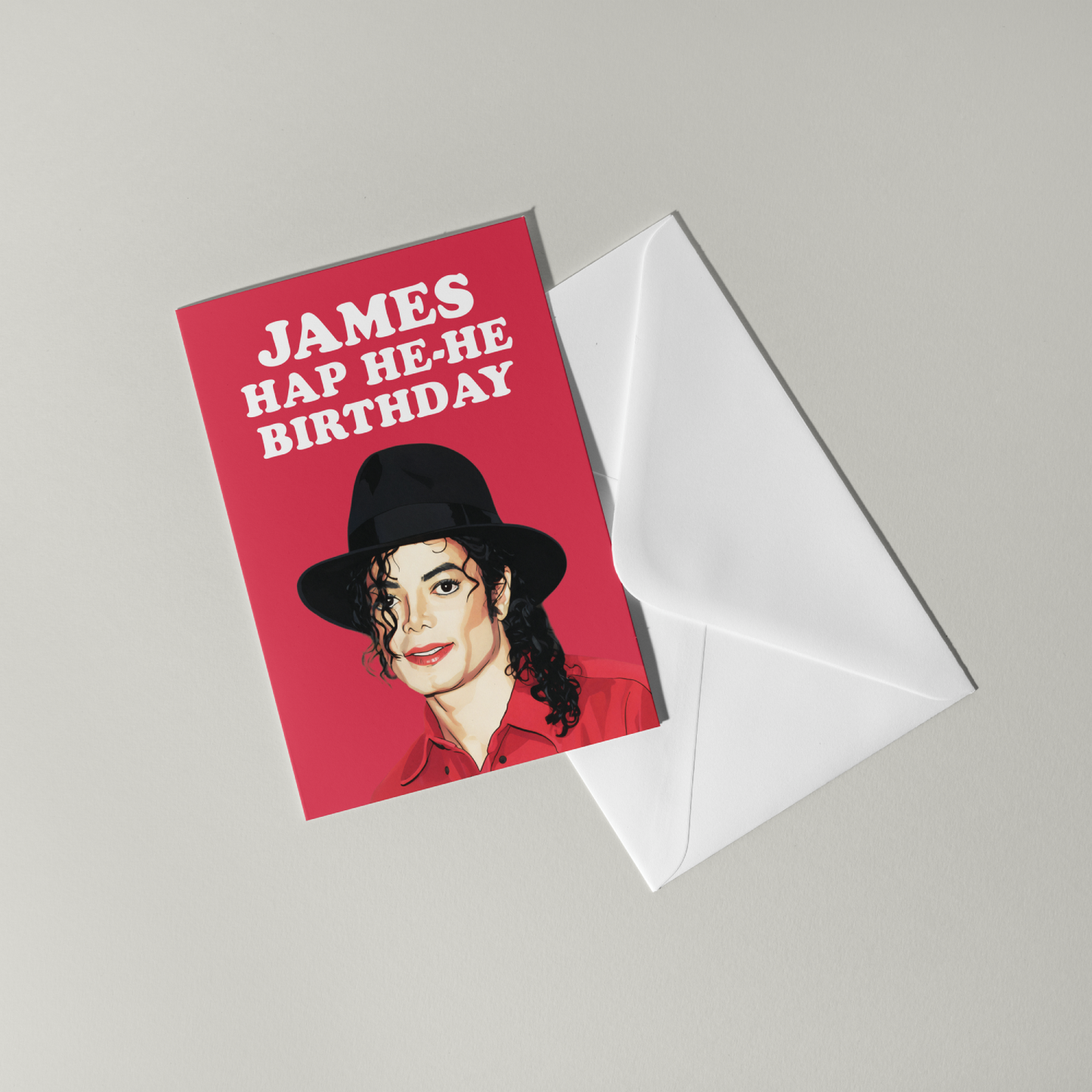 Michael Jackson Personalised Birthday Card