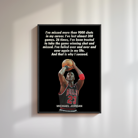 Michael Jordan Quote Poster