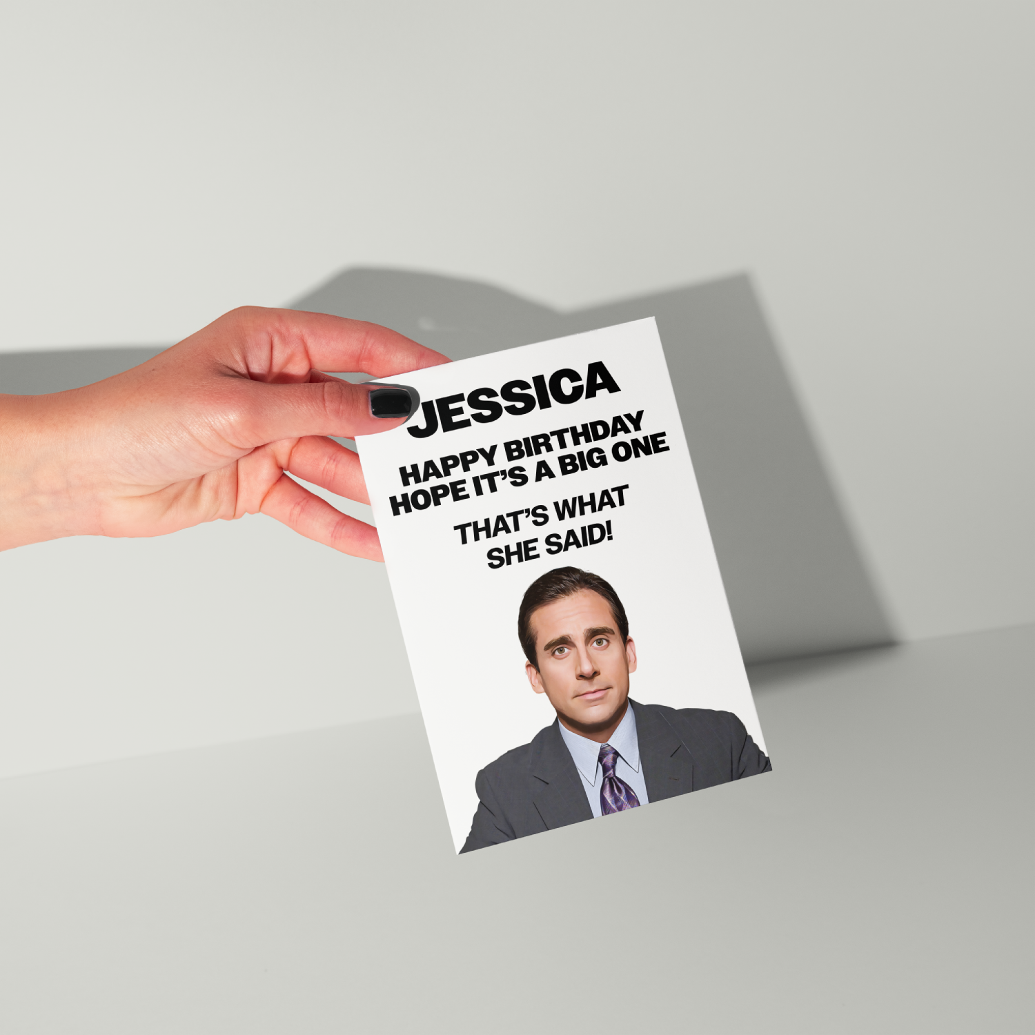 Michael Scott The Office Personalised Birthday Card UK