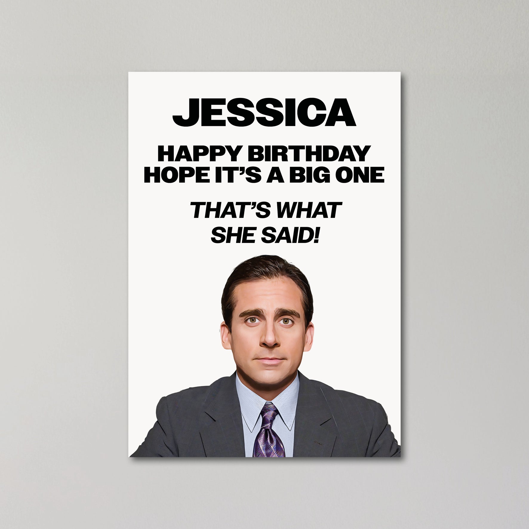 Michael Scott The Office Personalised Birthday Card United Kingdom