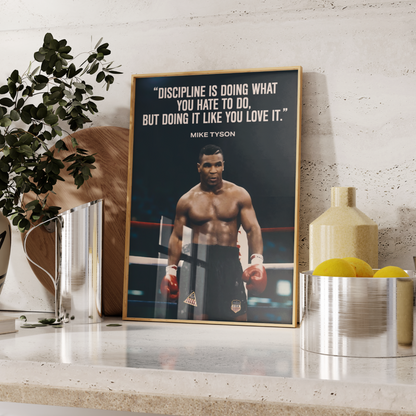 Mike Tyson Quote Poster