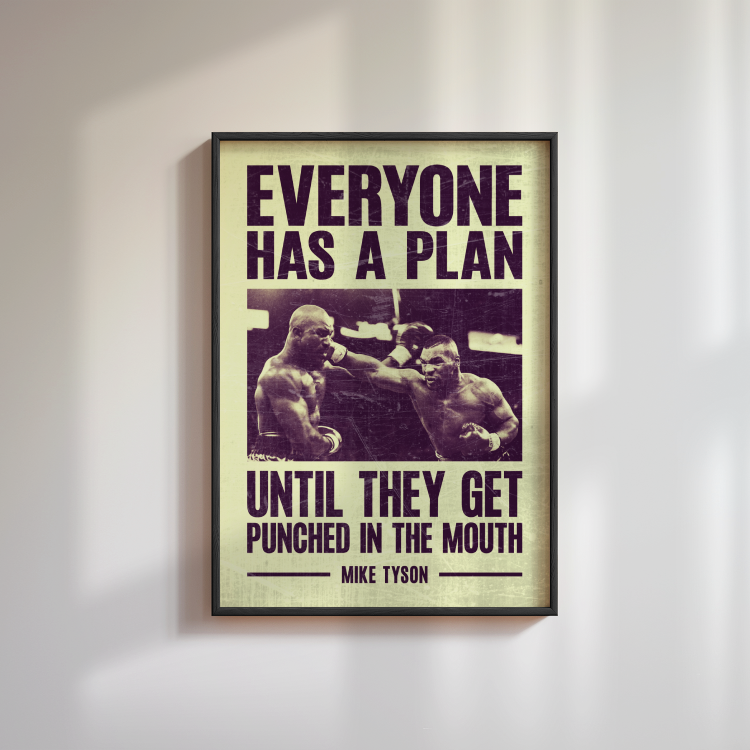 Mike Tyson Quote Poster