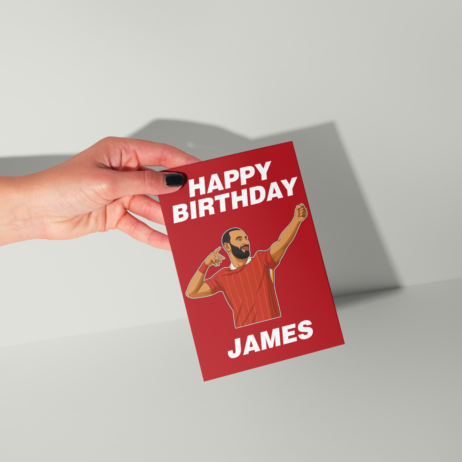 Mohamed Salah Personalised Birthday Card UK