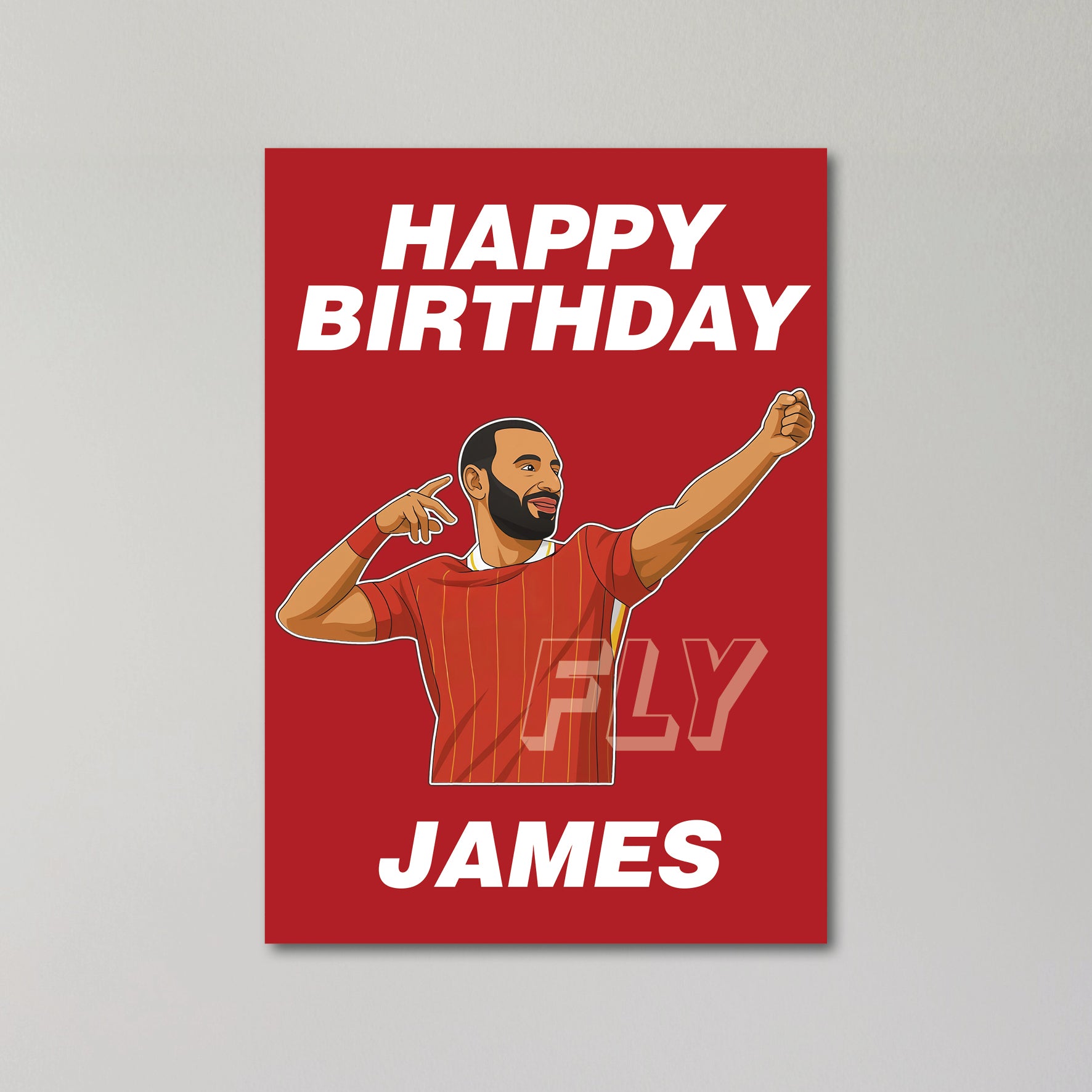 Mohamed Salah Personalised Birthday Card United Kingdom