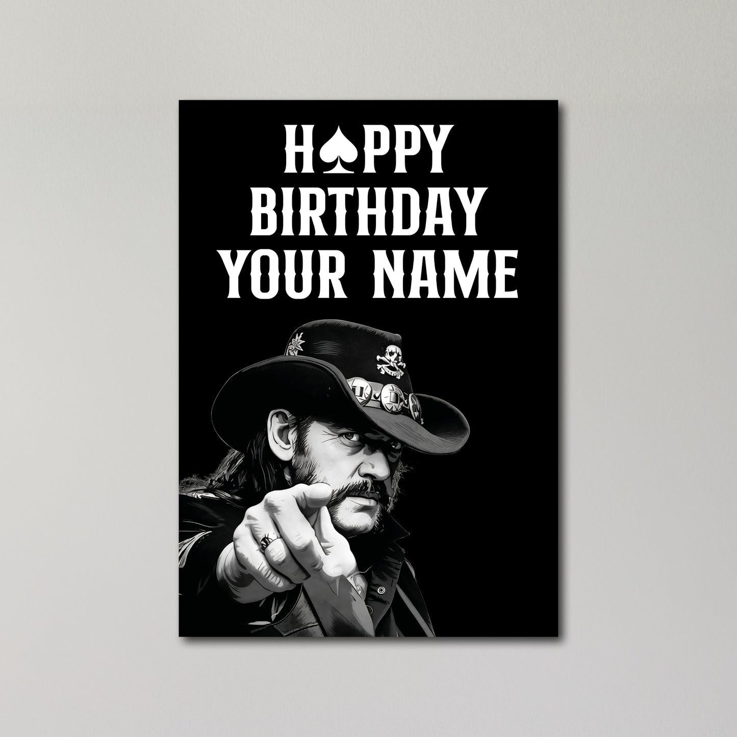 Motorhead Personalised Birthday Card
