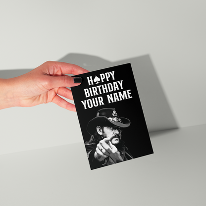 Motorhead Personalised Birthday Card