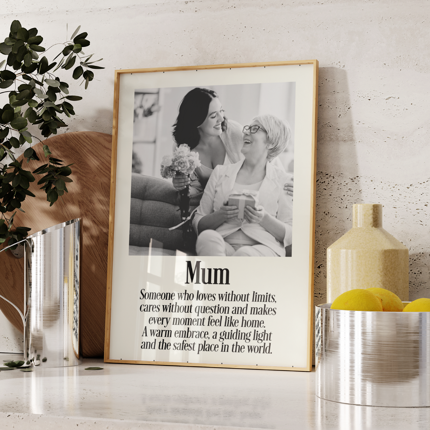 Mum Personalised Photo Poster