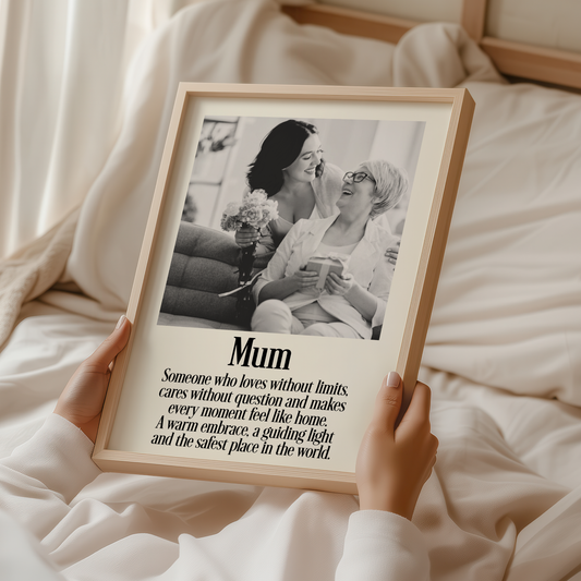 Mum Personalised Photo Poster