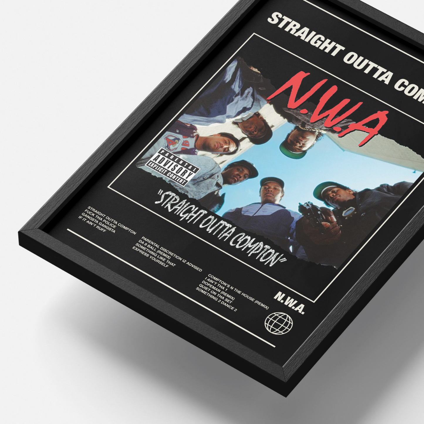 N.W.A. Straight Outta Compton Album Poster