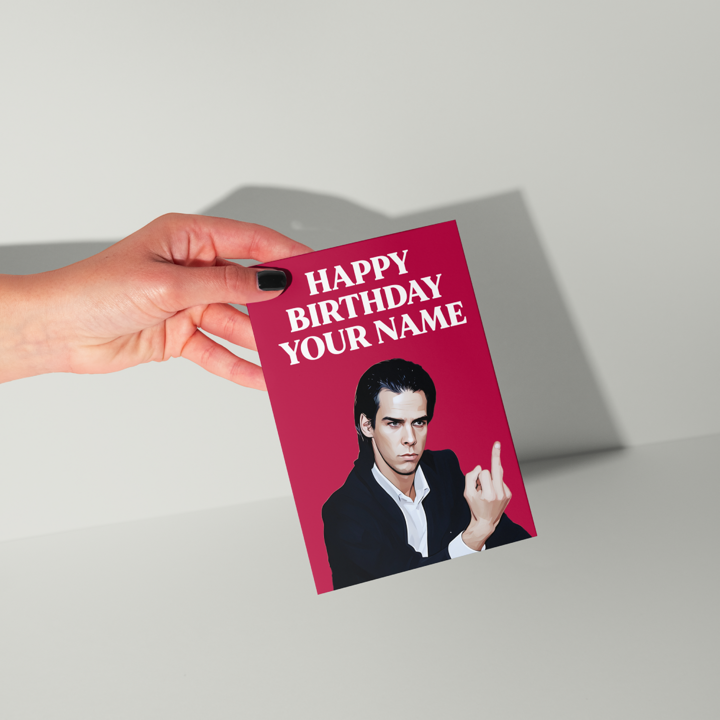 Nick Cave Personalised Birthday Card