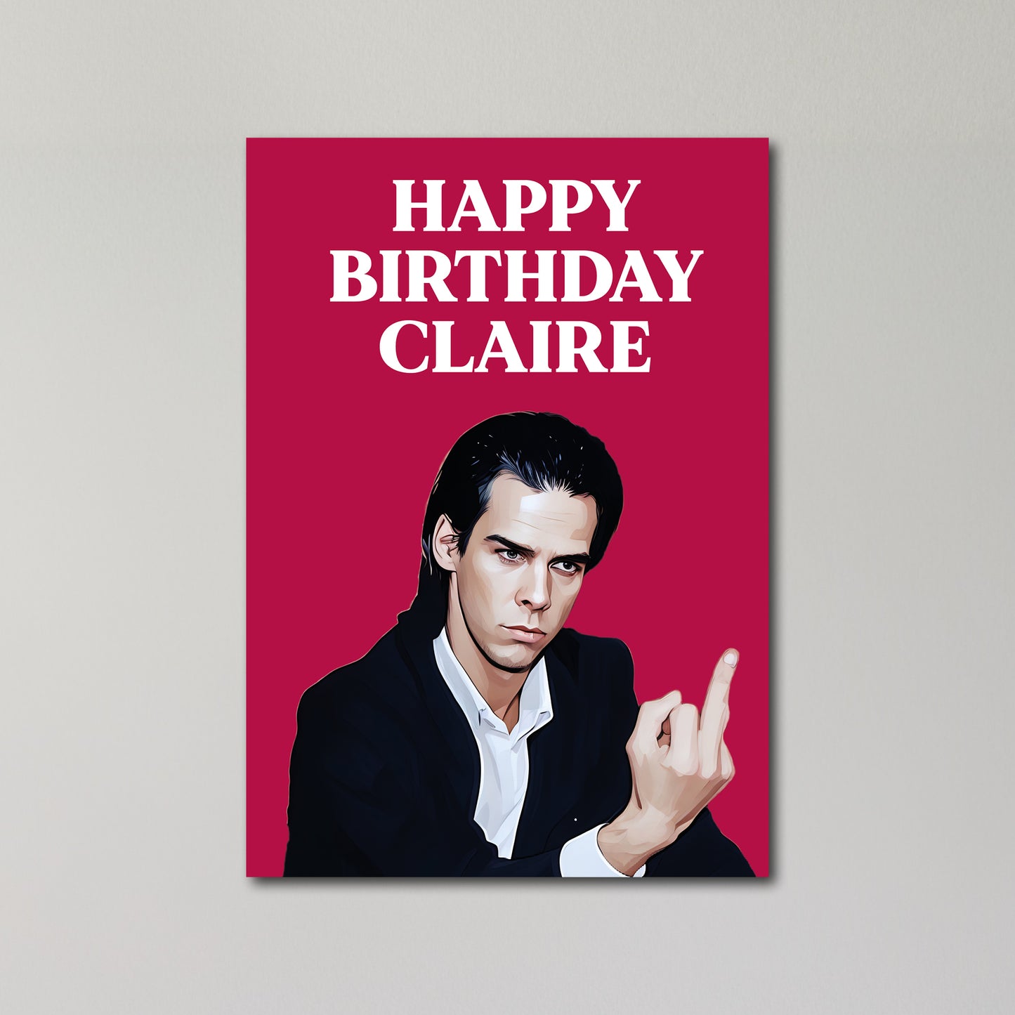 Nick Cave Personalised Birthday Card