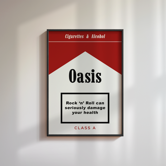 Oasis Cigarettes & Alcohol Poster