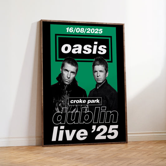 Oasis Croke Park Dublin Tour Poster