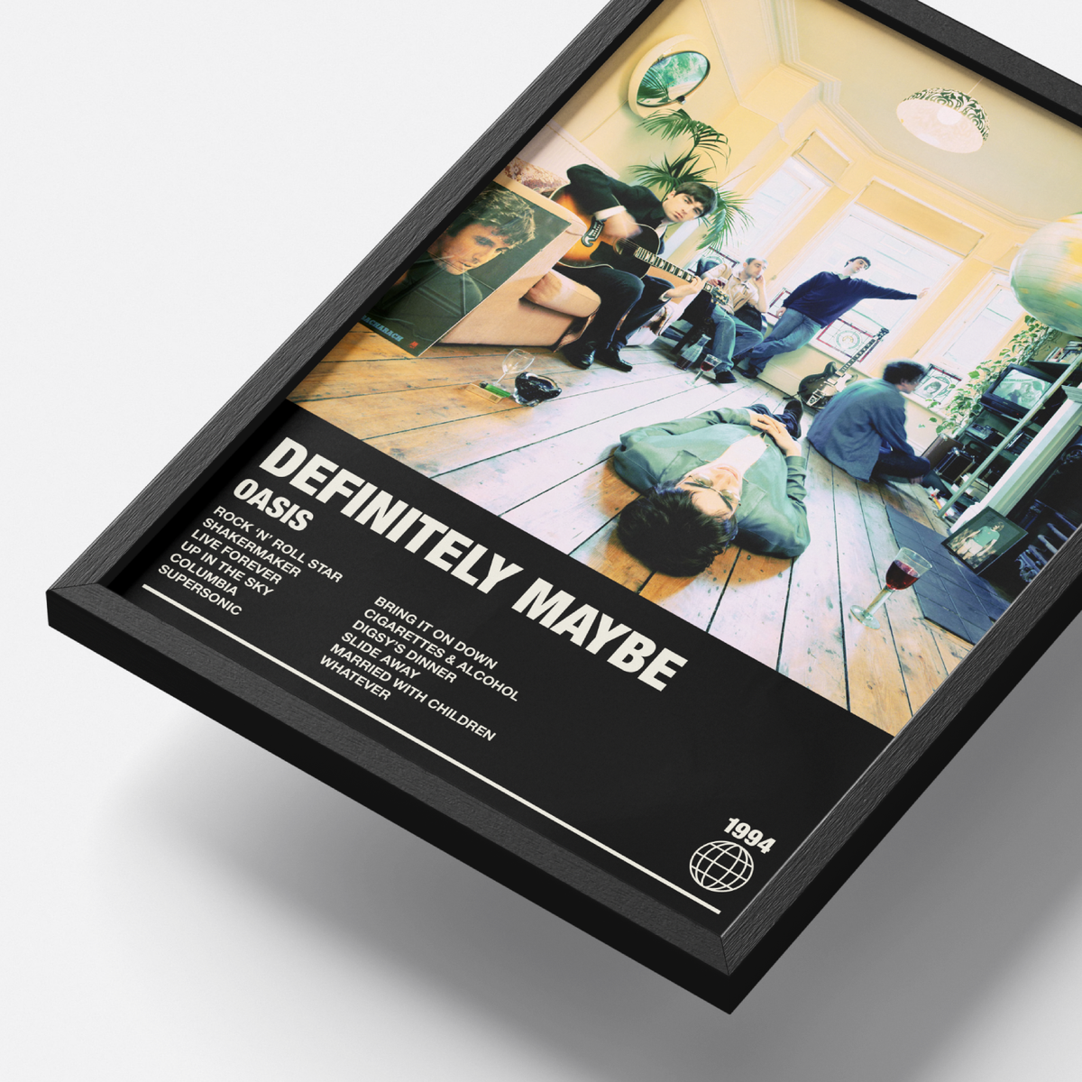 Definitely Maybe Oasis Definitely Maybe Album Poster – Fly Prints LTD