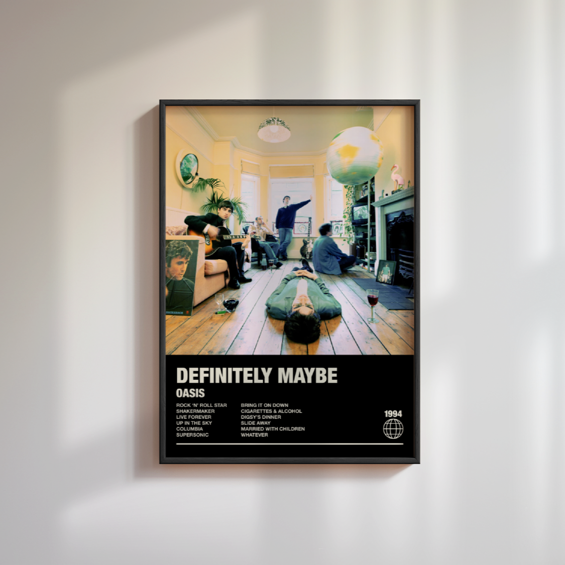Oasis Definitely Maybe Album Poster – Fly Prints LTD
