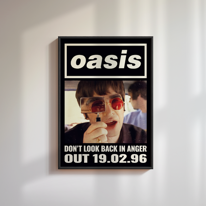 Oasis Don't Look Back In Anger Poster