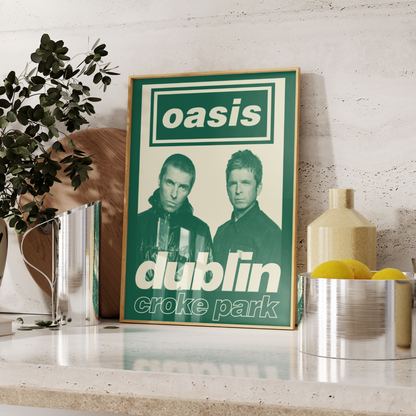 Oasis Dublin Tour Poster