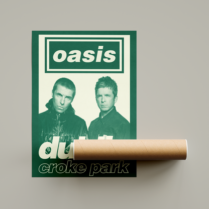 Oasis Dublin Tour Poster