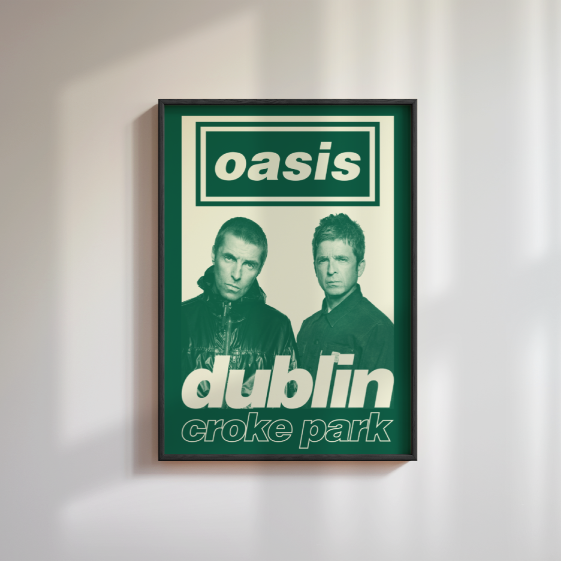 Oasis Dublin Tour Poster