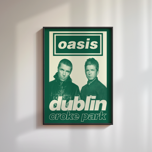 Oasis Dublin Tour Poster