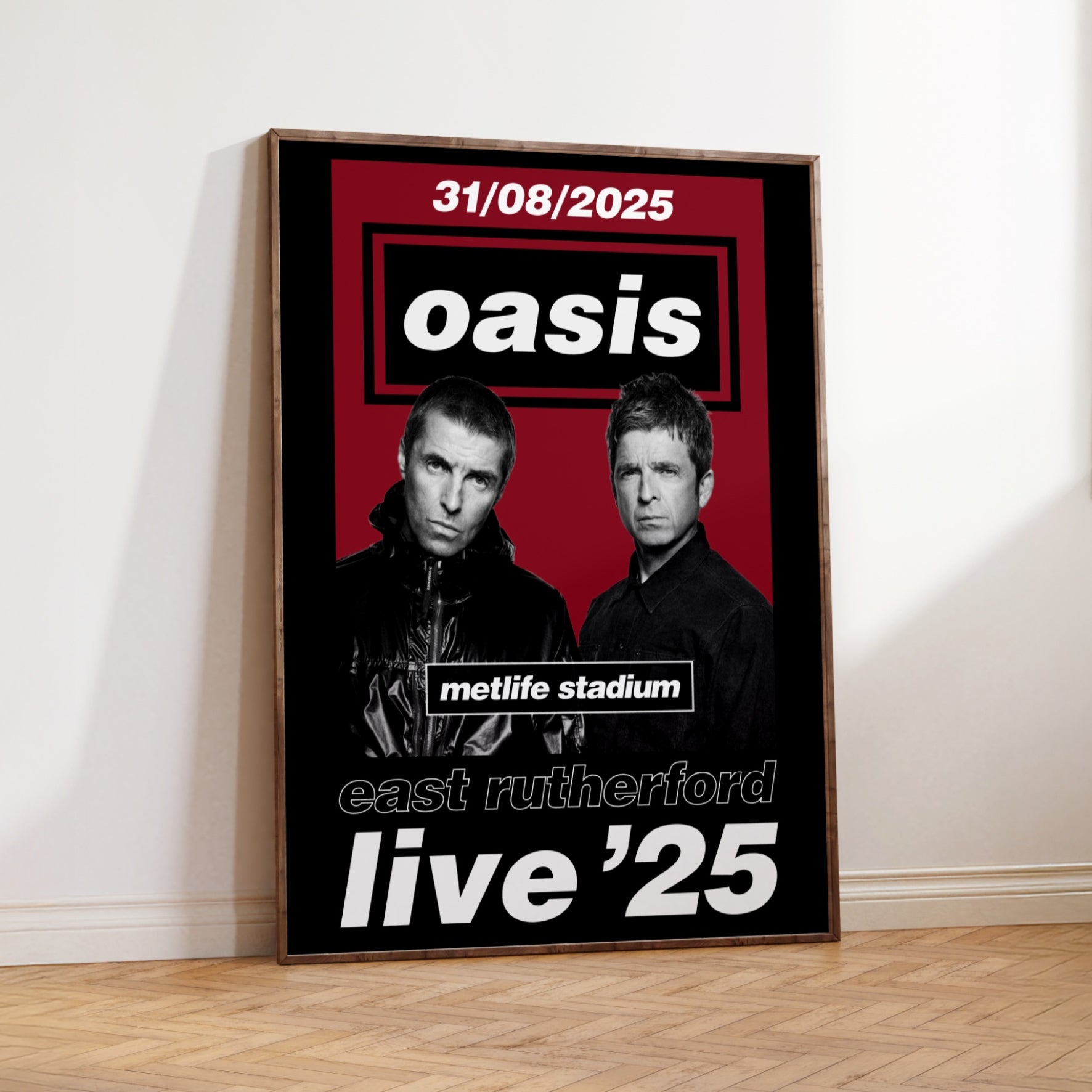 Oasis East Rutherford MetLife Stadium USA Tour Poster