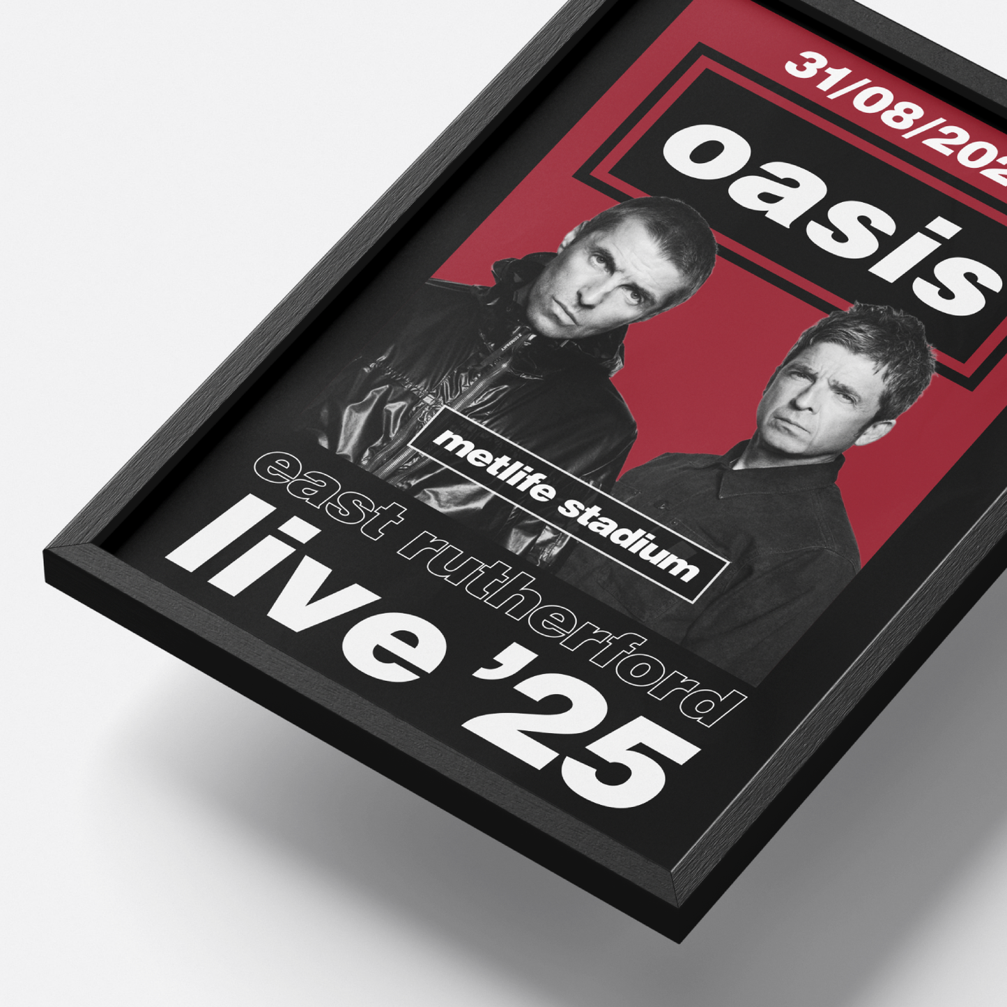 Oasis East Rutherford MetLife Stadium USA Tour Poster