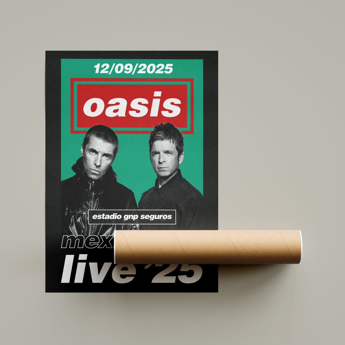 Oasis Estadio GNP Seguros Mexico City Tour Poster