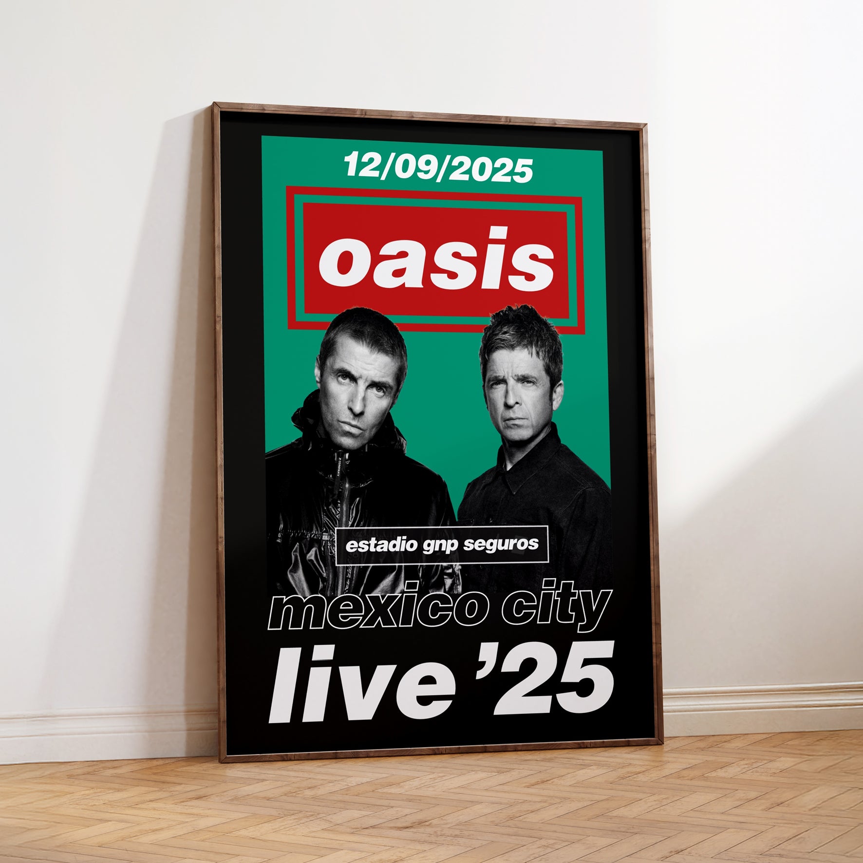 Oasis Estadio GNP Seguros Mexico City Tour Poster – Fly Prints LTD