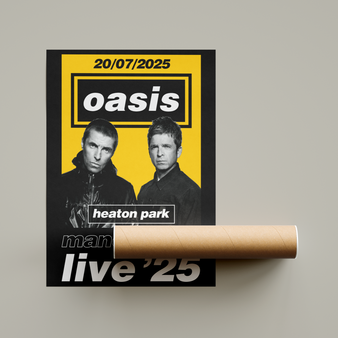 Oasis Heaton Park Manchester Tour Poster