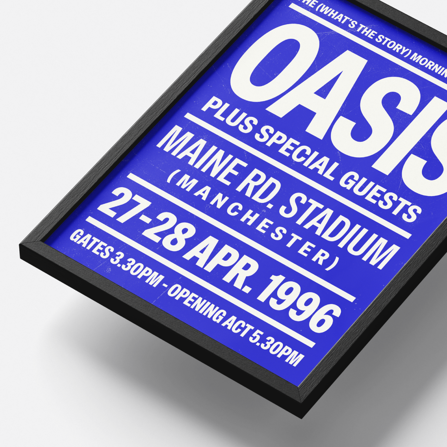 Oasis Maine Road Poster UK